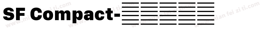 SF Compact字体转换